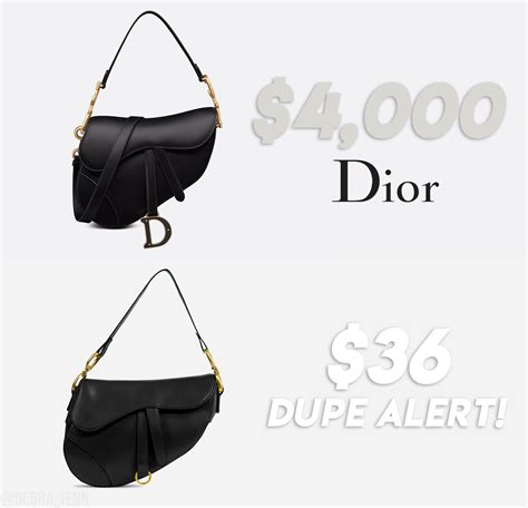 dupe for dior saddle bag|christian dior look alike bags.